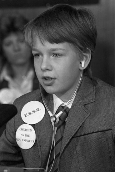 Members of Children as the Peacemakers international organization visit USSR