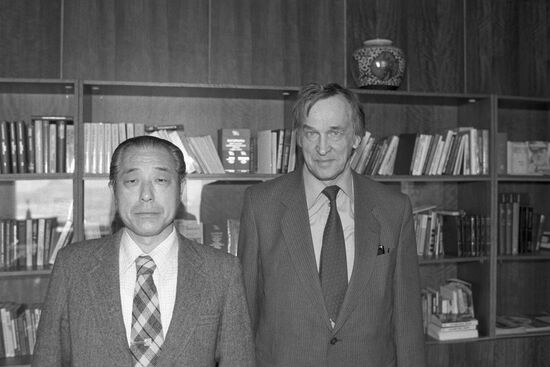 Representatives of Asahi Shimbun Japanese newspaper visit USSR