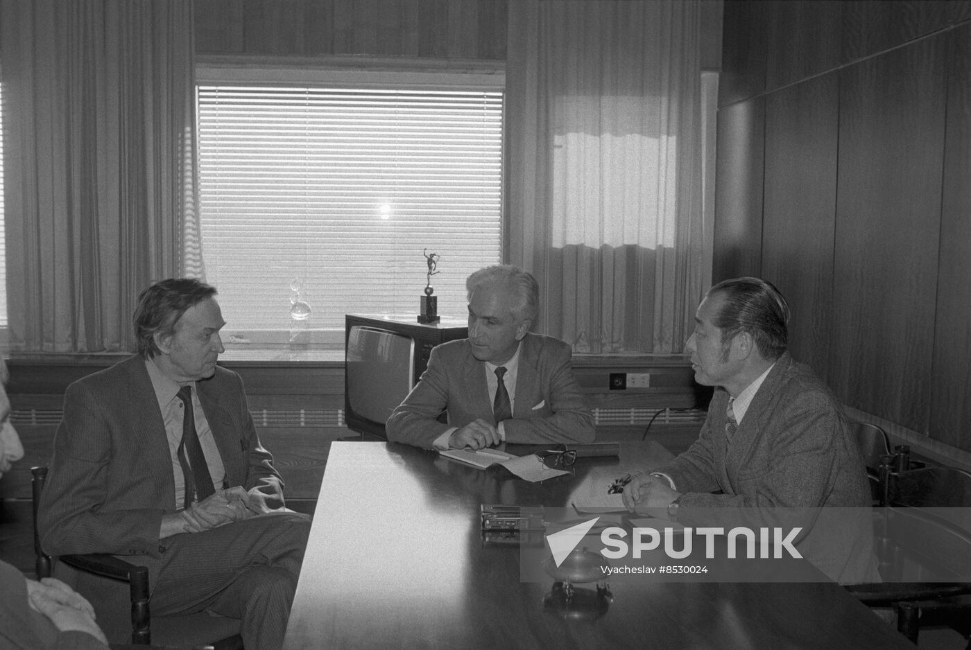 Representatives of Asahi Shimbun Japanese newspaper visit USSR