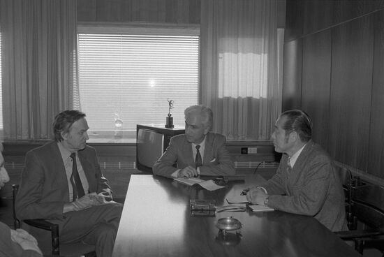 Representatives of Asahi Shimbun Japanese newspaper visit USSR