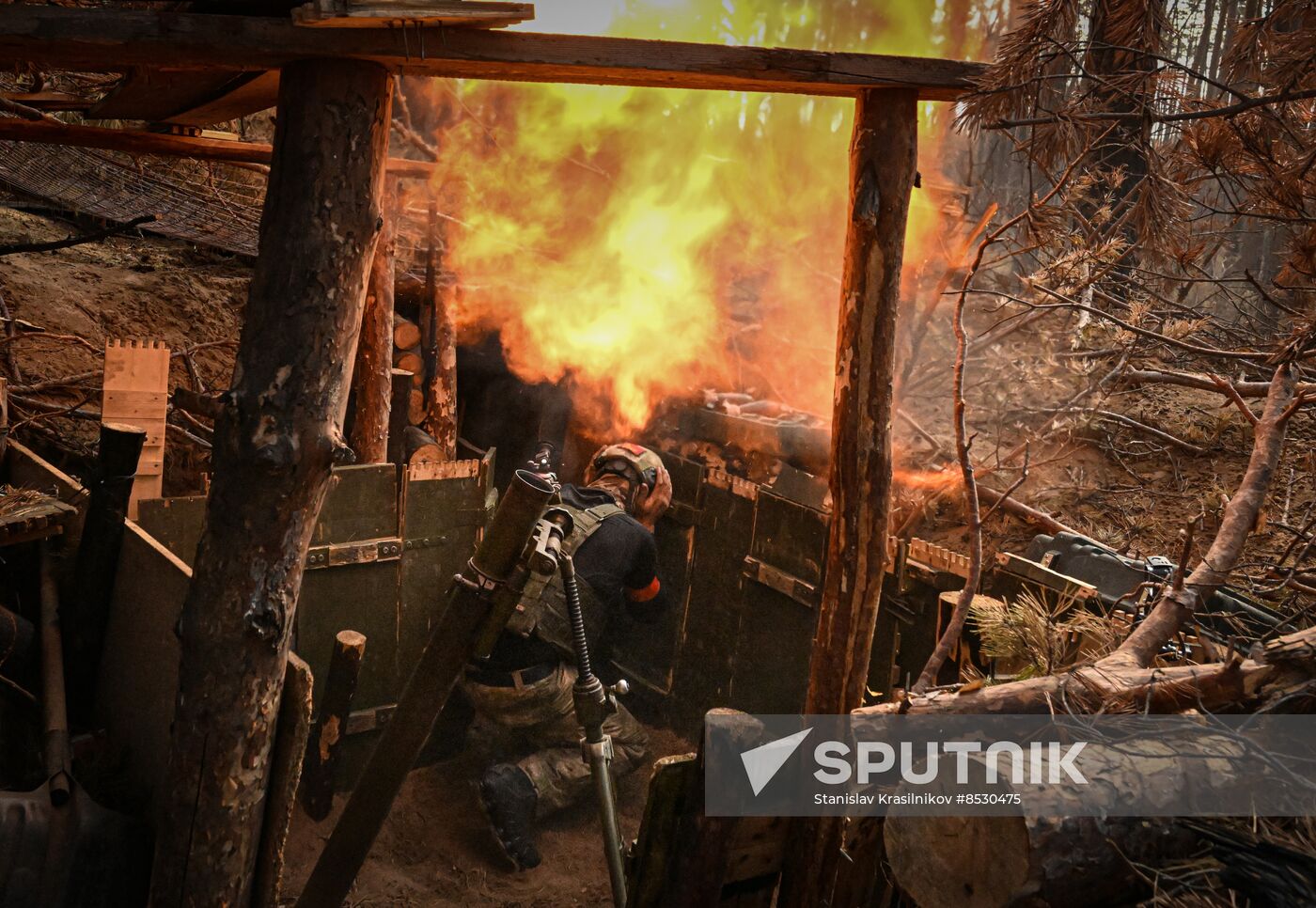Russia Ukraine Military Operation Mortar Units