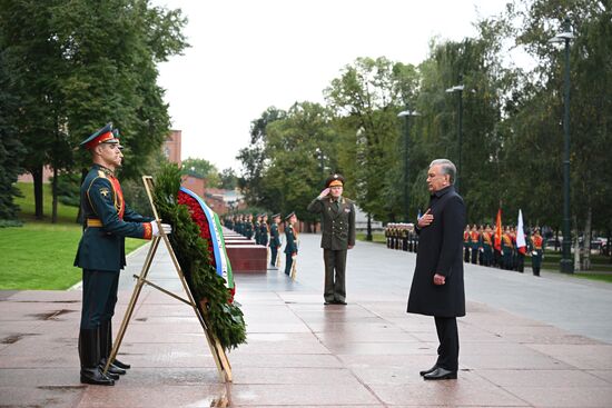 Russia Uzbekistan Wreath Laying