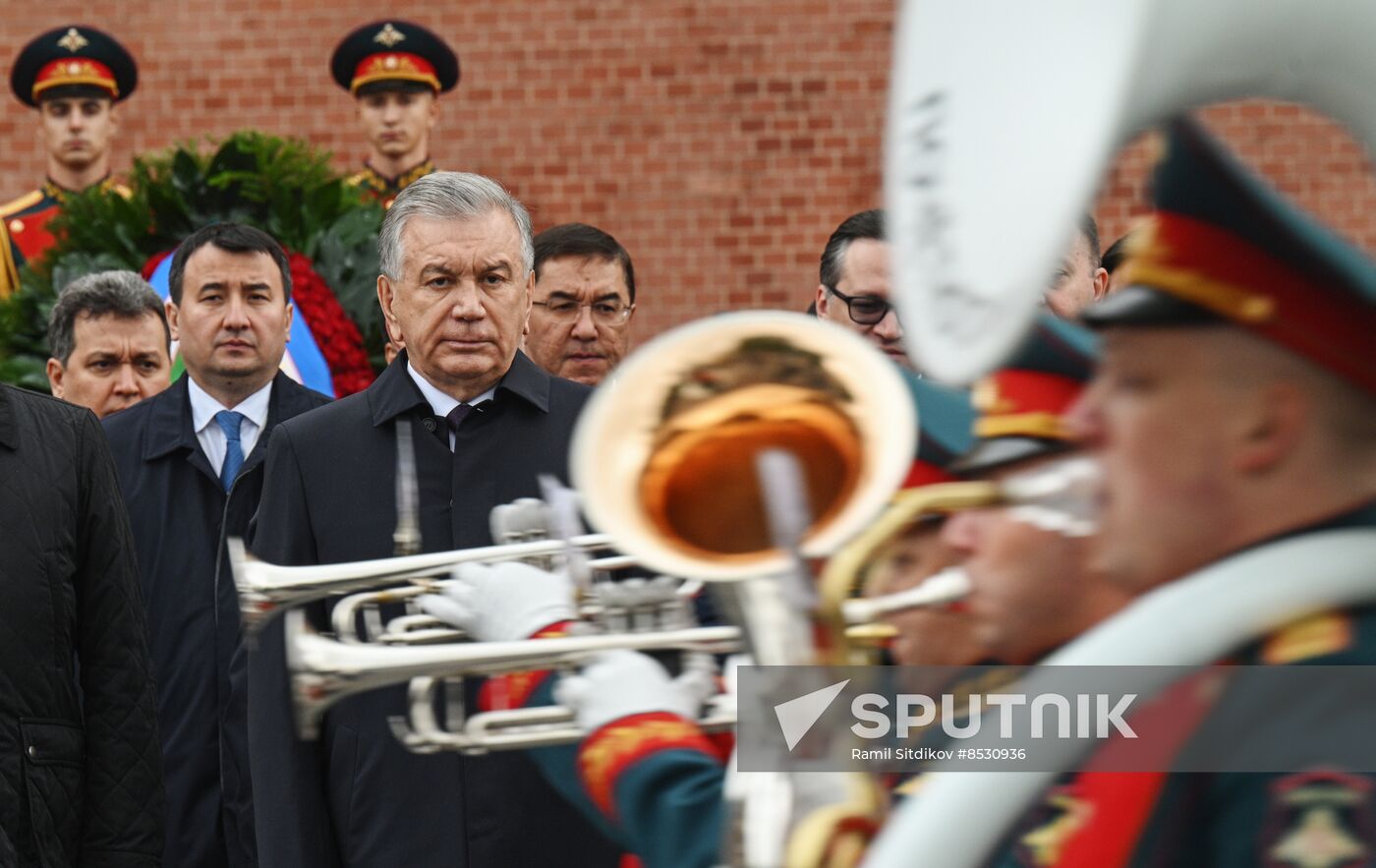 Russia Uzbekistan Wreath Laying