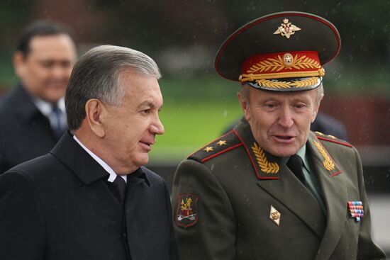 Russia Uzbekistan Wreath Laying