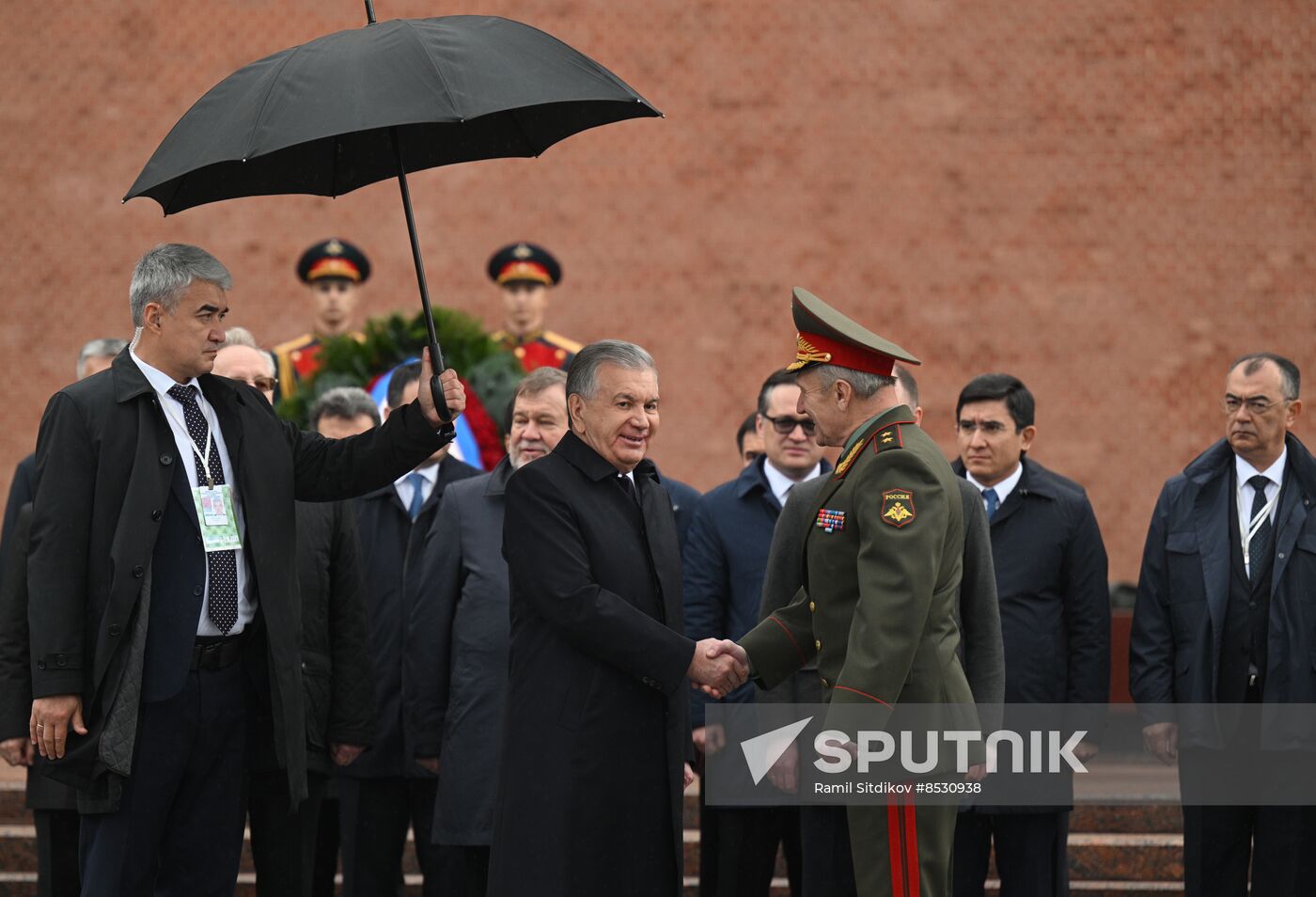 Russia Uzbekistan Wreath Laying