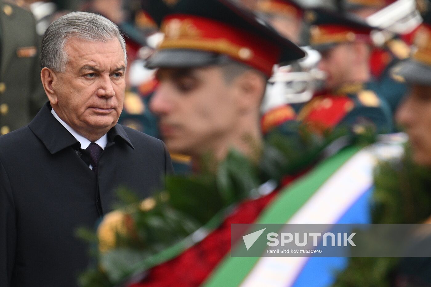 Russia Uzbekistan Wreath Laying