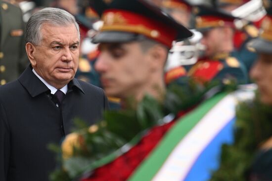 Russia Uzbekistan Wreath Laying