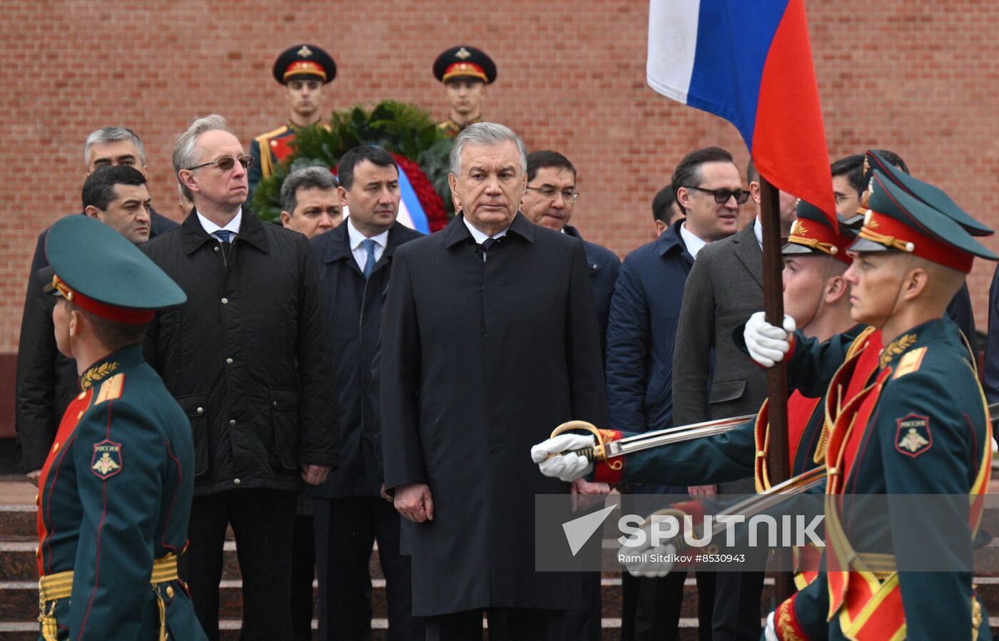 Russia Uzbekistan Wreath Laying