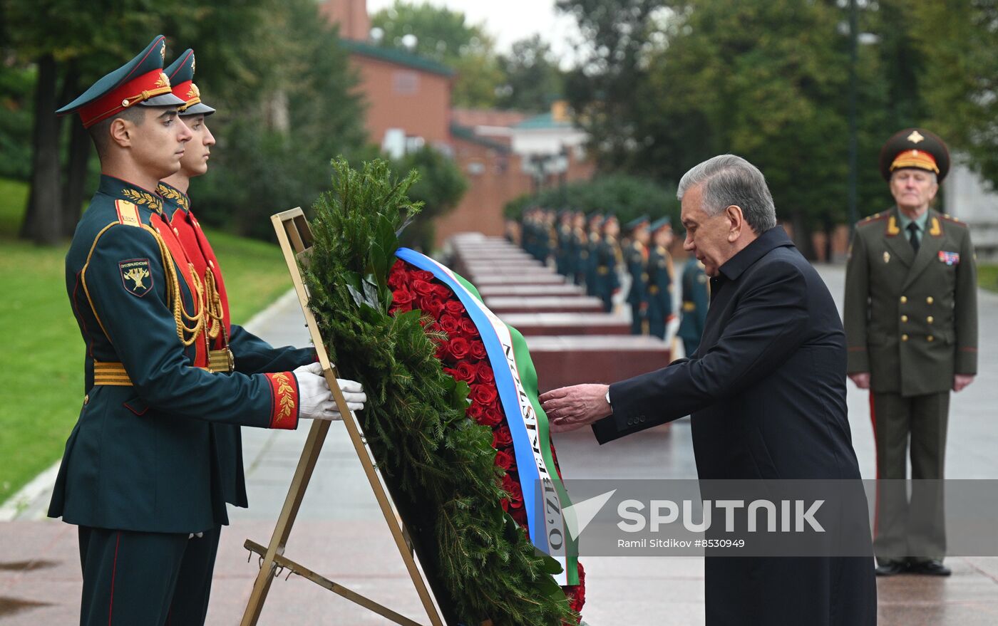 Russia Uzbekistan Wreath Laying