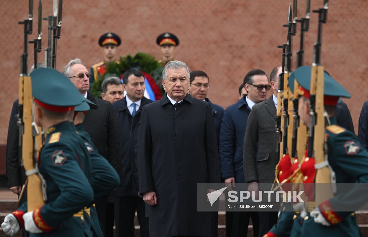 Russia Uzbekistan Wreath Laying