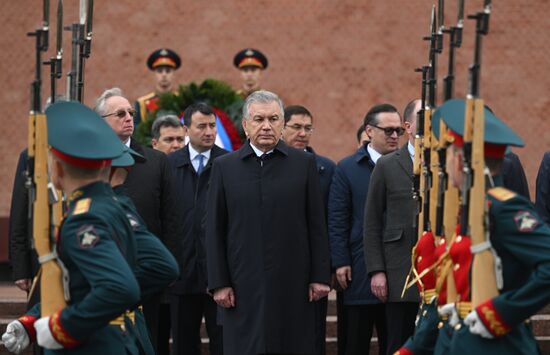 Russia Uzbekistan Wreath Laying