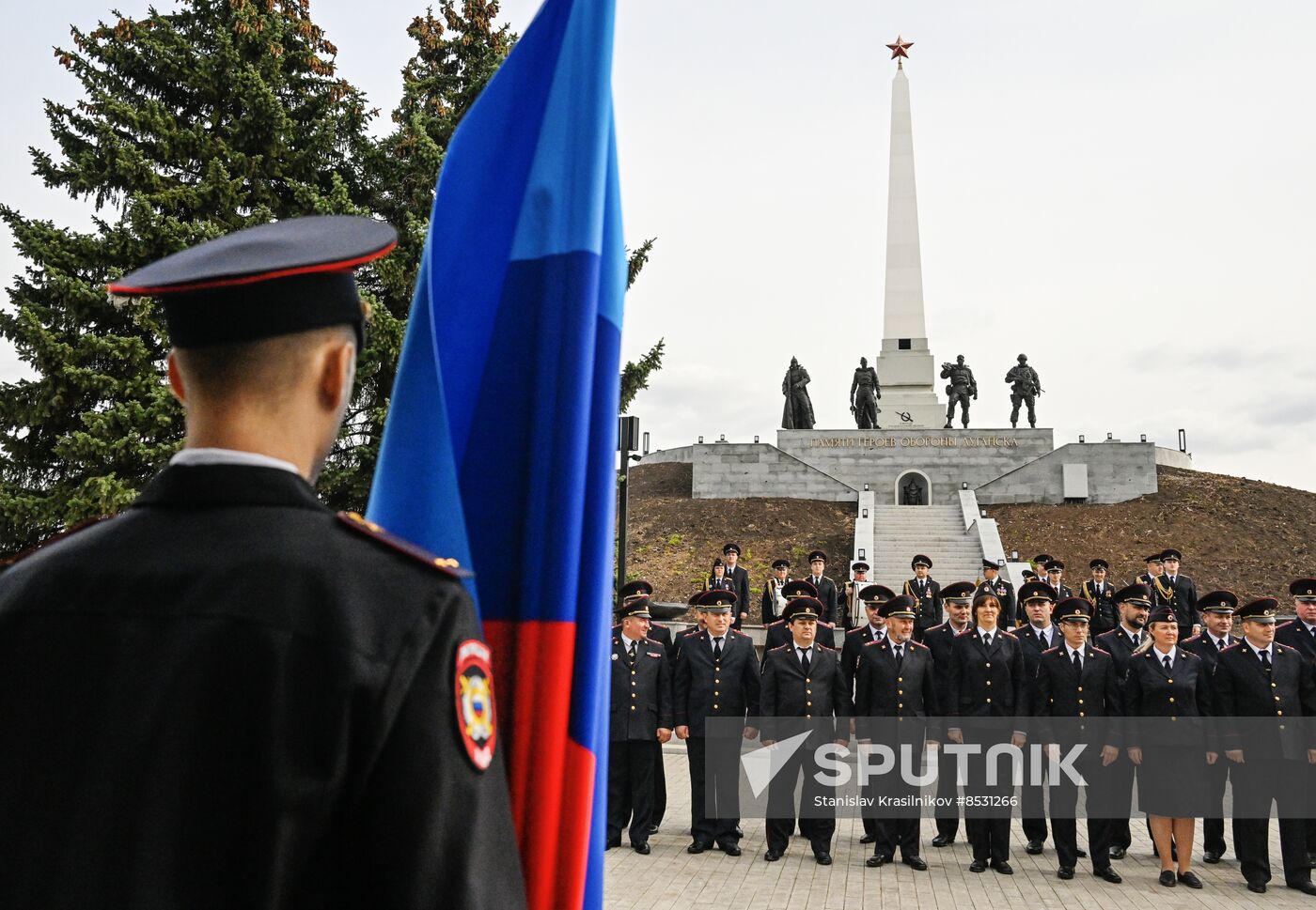 Russia LPR Policemen Oath Taking