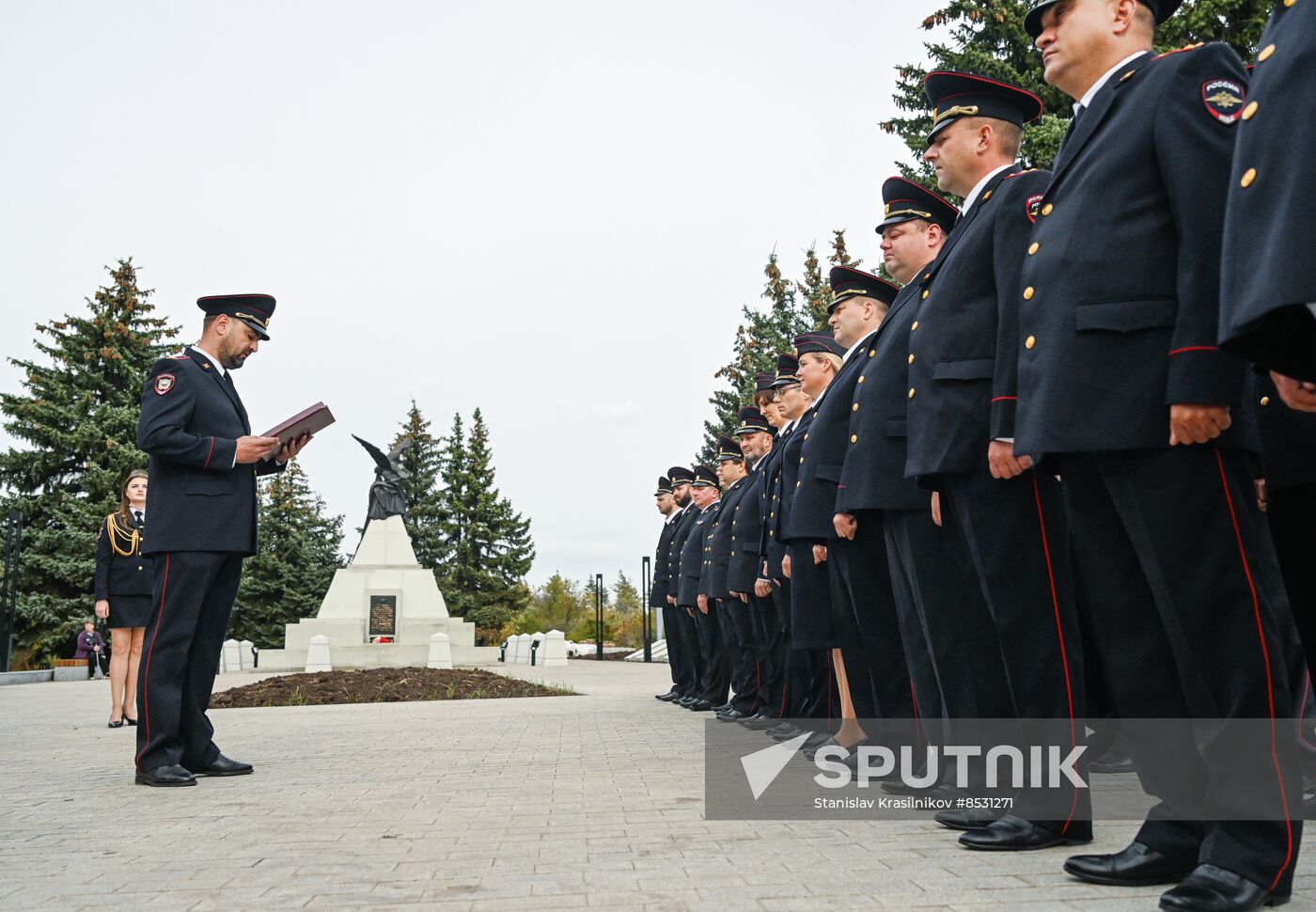 Russia LPR Policemen Oath Taking