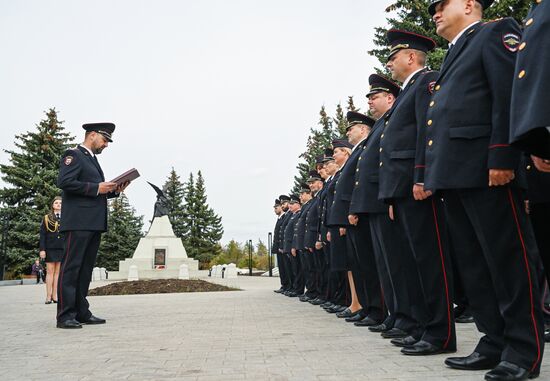 Russia LPR Policemen Oath Taking