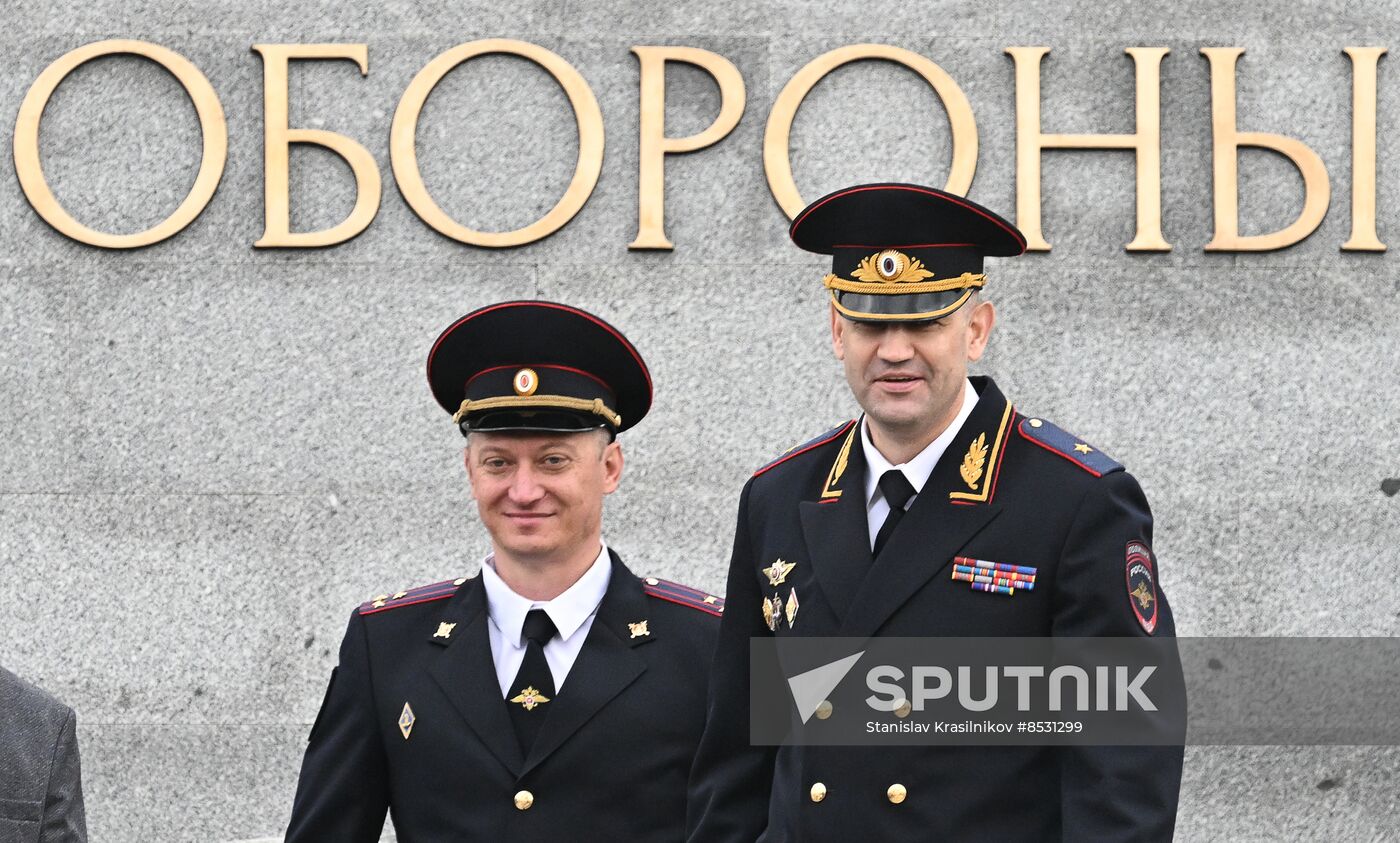 Russia LPR Policemen Oath Taking