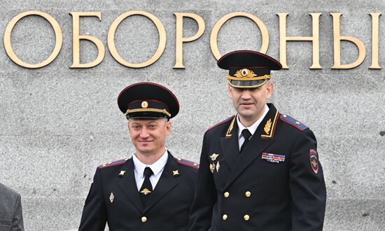 Russia LPR Policemen Oath Taking