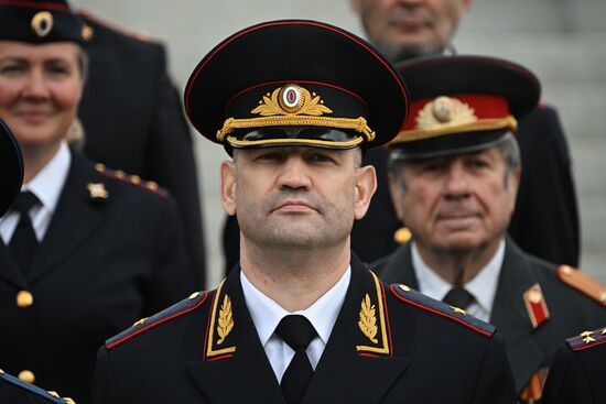 Russia LPR Policemen Oath Taking