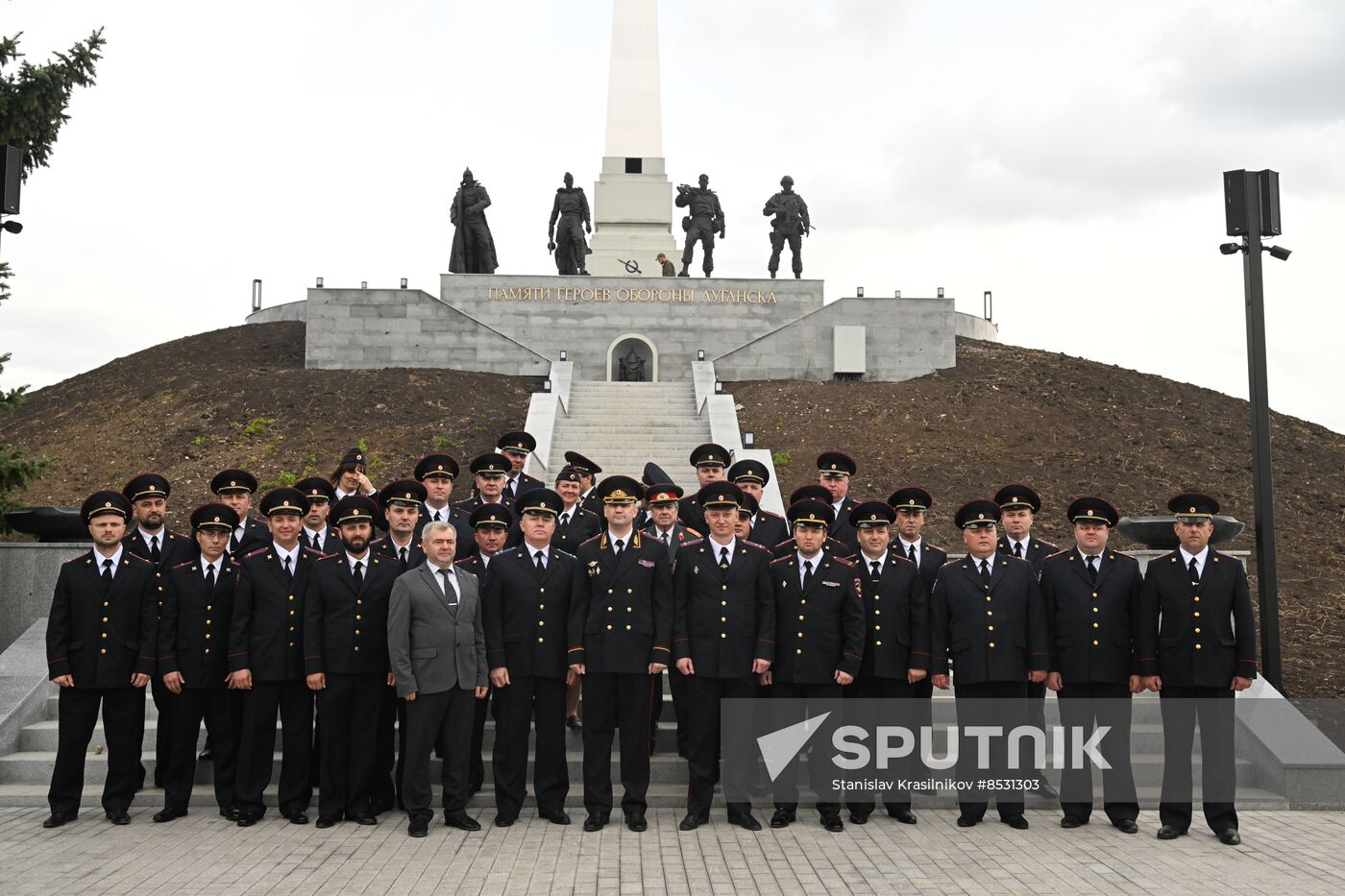 Russia LPR Policemen Oath Taking