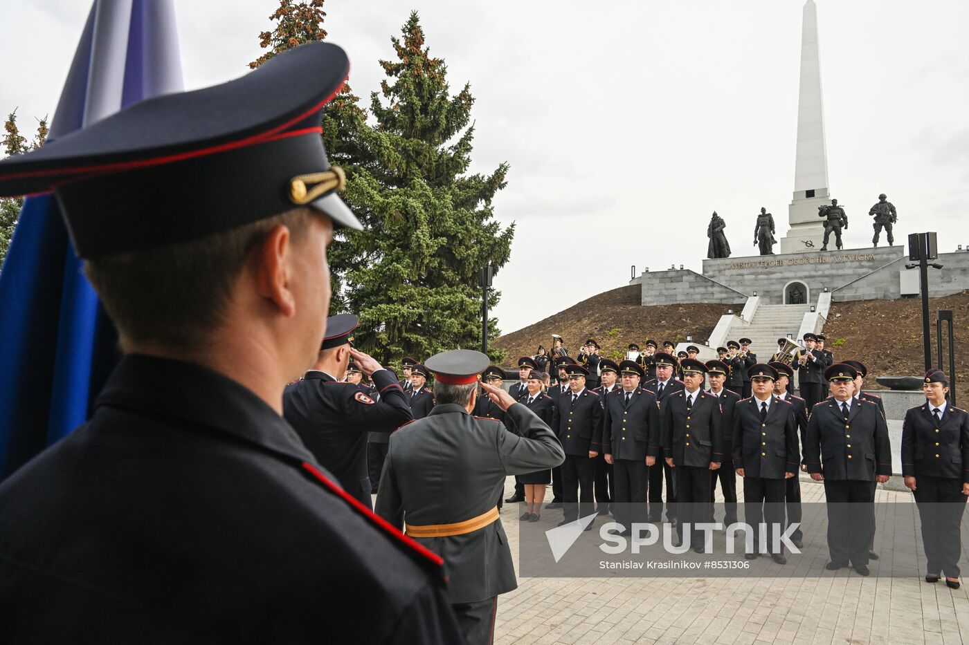 Russia LPR Policemen Oath Taking