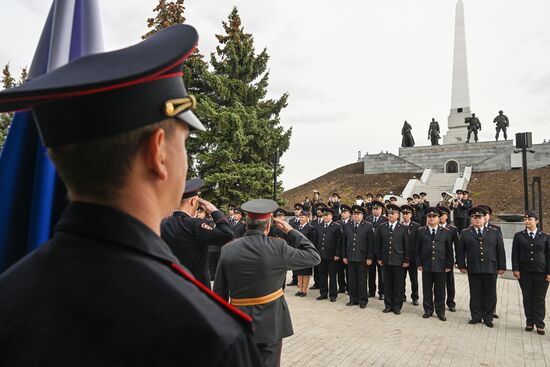 Russia LPR Policemen Oath Taking