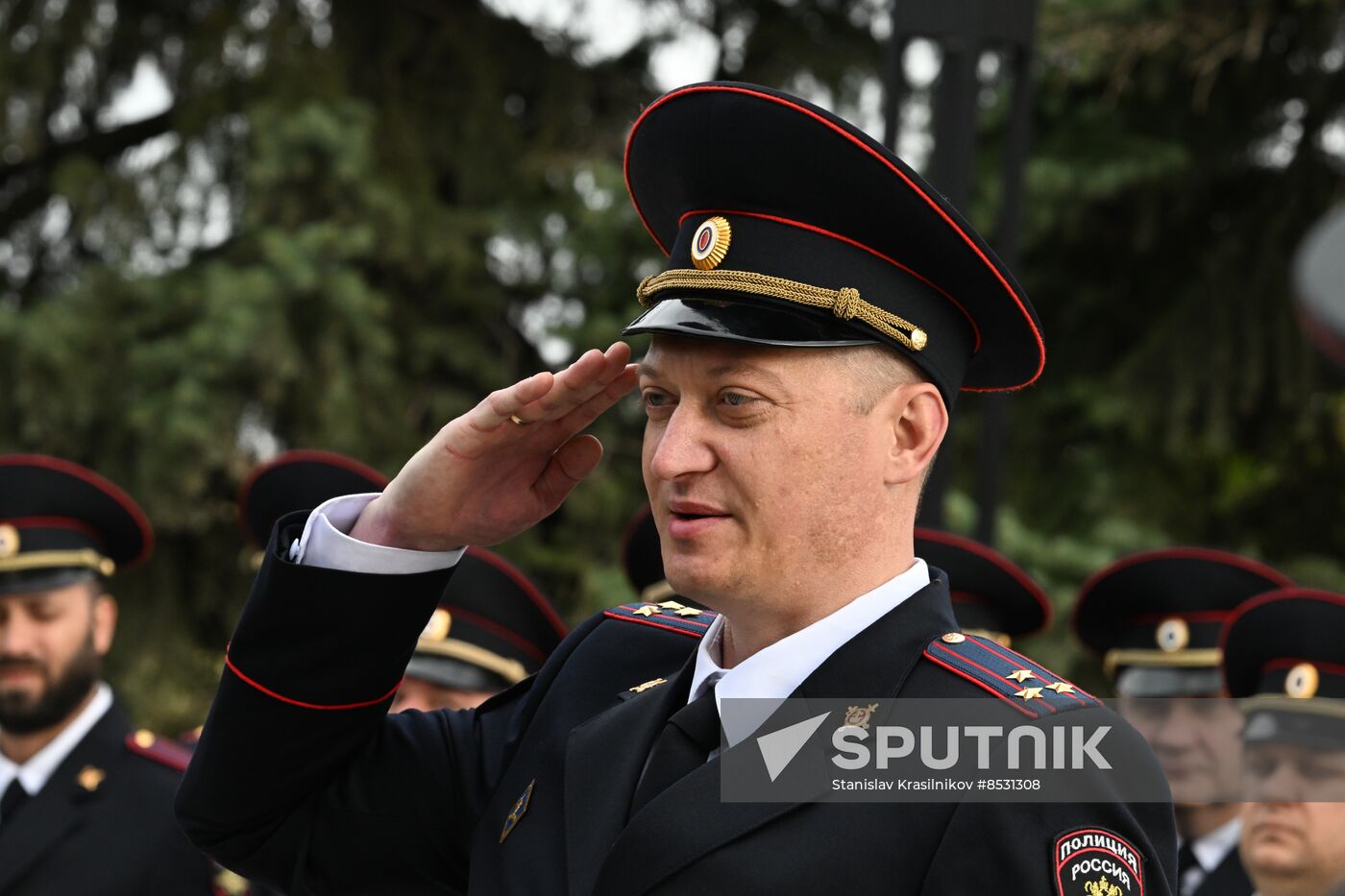 Russia LPR Policemen Oath Taking