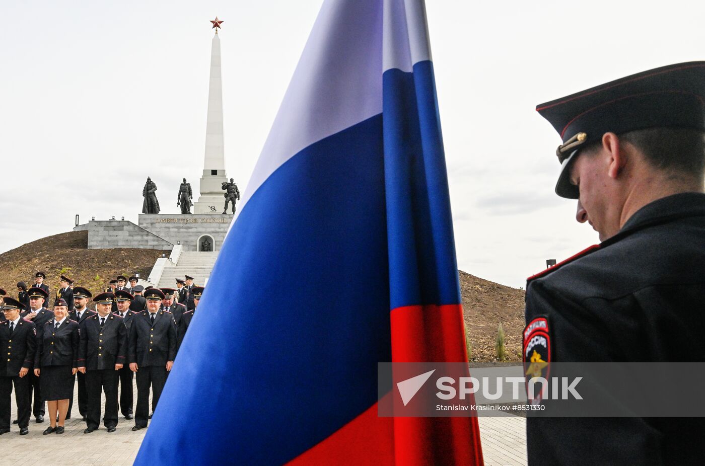 Russia LPR Policemen Oath Taking