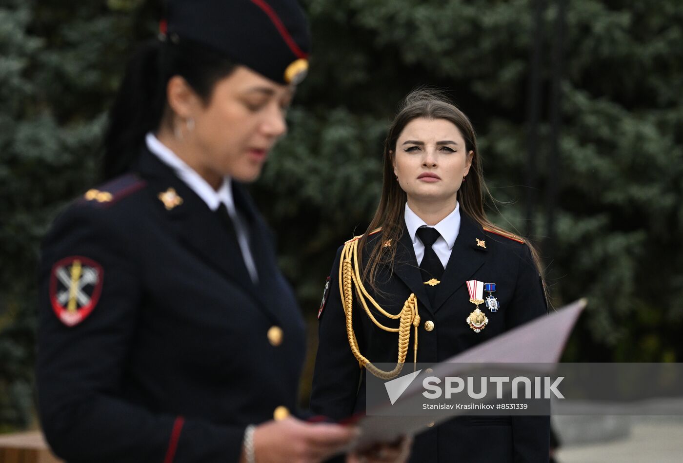 Russia LPR Policemen Oath Taking