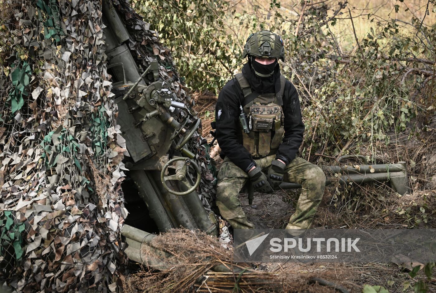 Russia Ukraine Military Operation Mortar Unit