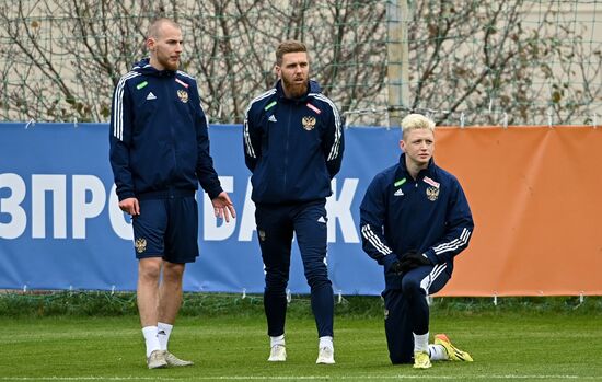Russia Soccer Team Training
