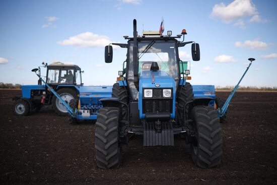 Russia Agriculture Winter Wheat Sowing