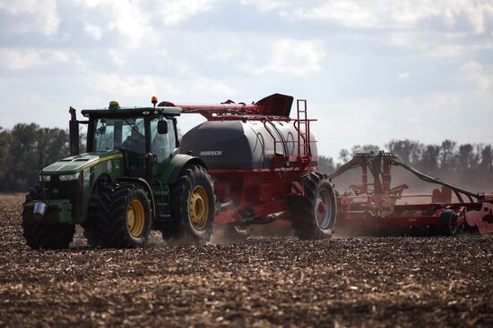 Russia Agriculture Winter Wheat Sowing