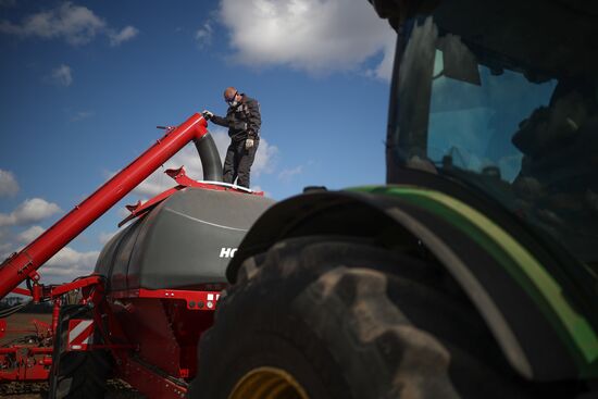 Russia Agriculture Winter Wheat Sowing