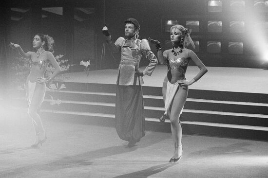 Filming of Soviet-Swedish TV show Jacob's Ladder