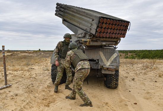 Russia Ukraine Military Operation Artillery Units