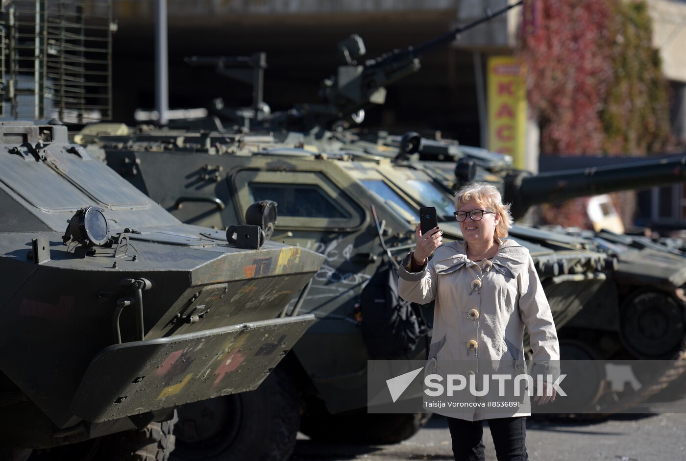 Russia Ukraine Military Operation Captured Hardware Exhibition