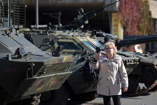 Russia Ukraine Military Operation Captured Hardware Exhibition