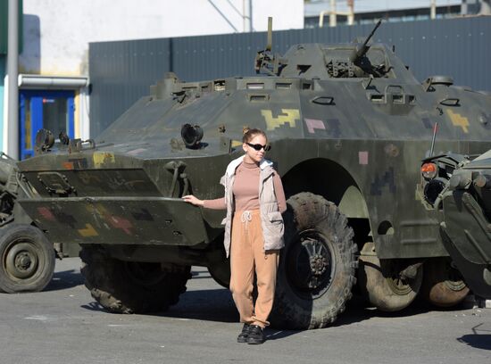 Russia Ukraine Military Operation Captured Hardware Exhibition