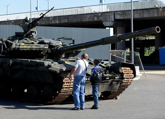 Russia Ukraine Military Operation Captured Hardware Exhibition