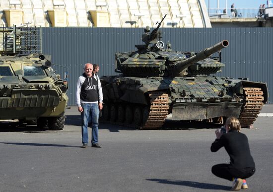 Russia Ukraine Military Operation Captured Hardware Exhibition