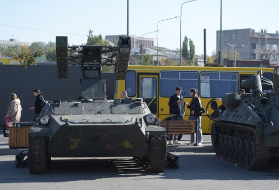 Russia Ukraine Military Operation Captured Hardware Exhibition