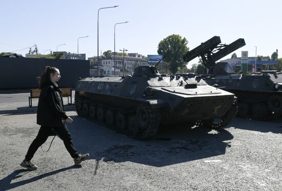 Russia Ukraine Military Operation Captured Hardware Exhibition