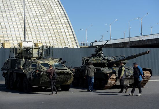 Russia Ukraine Military Operation Captured Hardware Exhibition