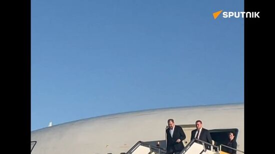 Russian Foreign Minister Sergey Lavrov arrives in Beijing