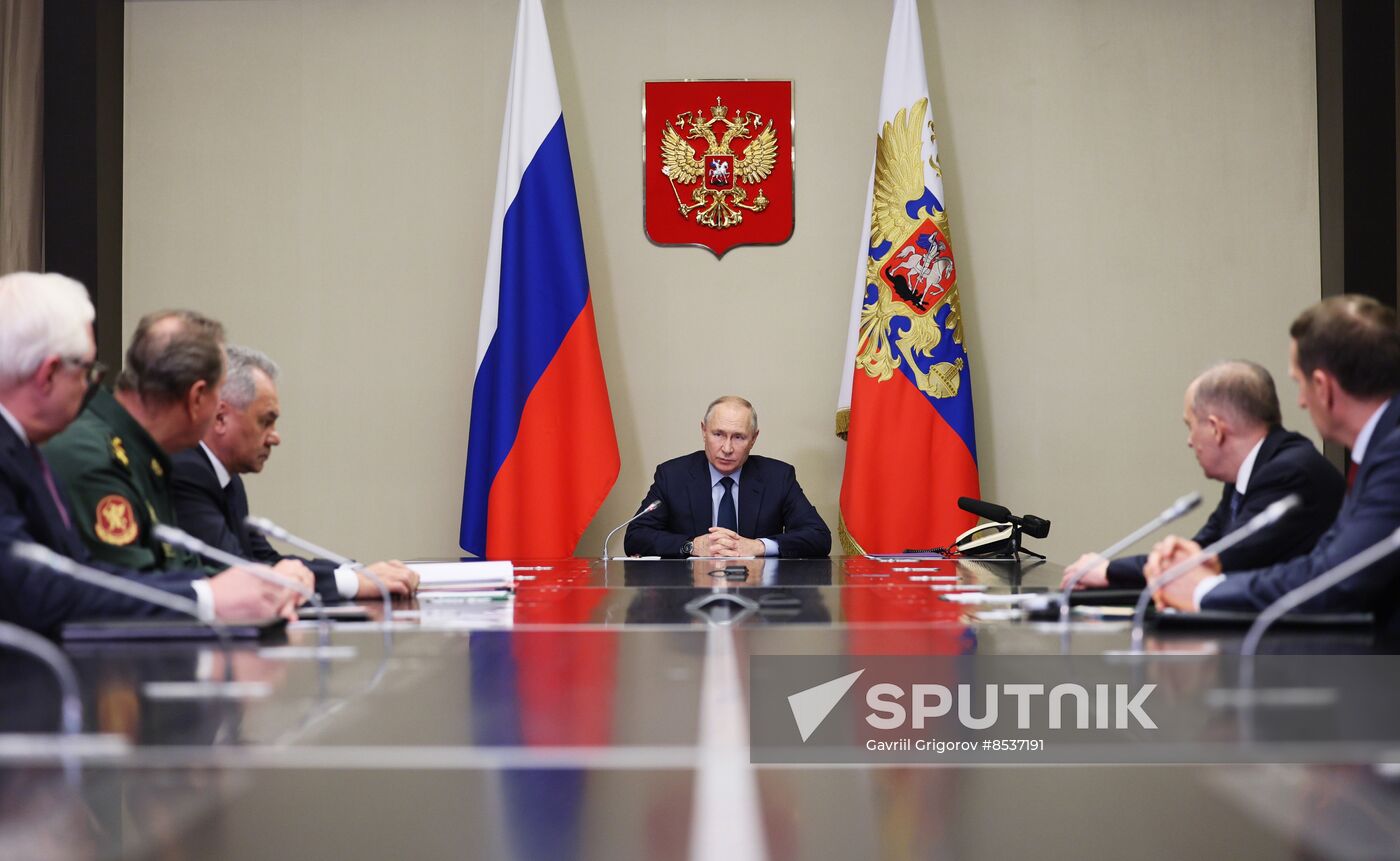 Russia Putin Operational Meeting