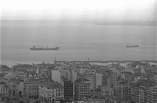 View of Thessaloniki and Aegean Sea coast