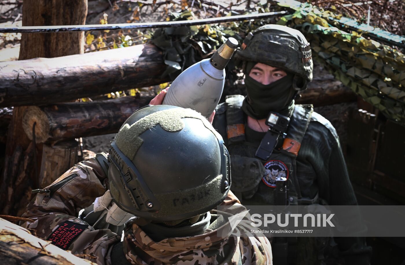 Russia Ukraine Military Operation Mortar Unit
