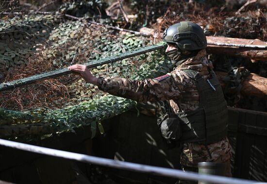 Russia Ukraine Military Operation Mortar Unit