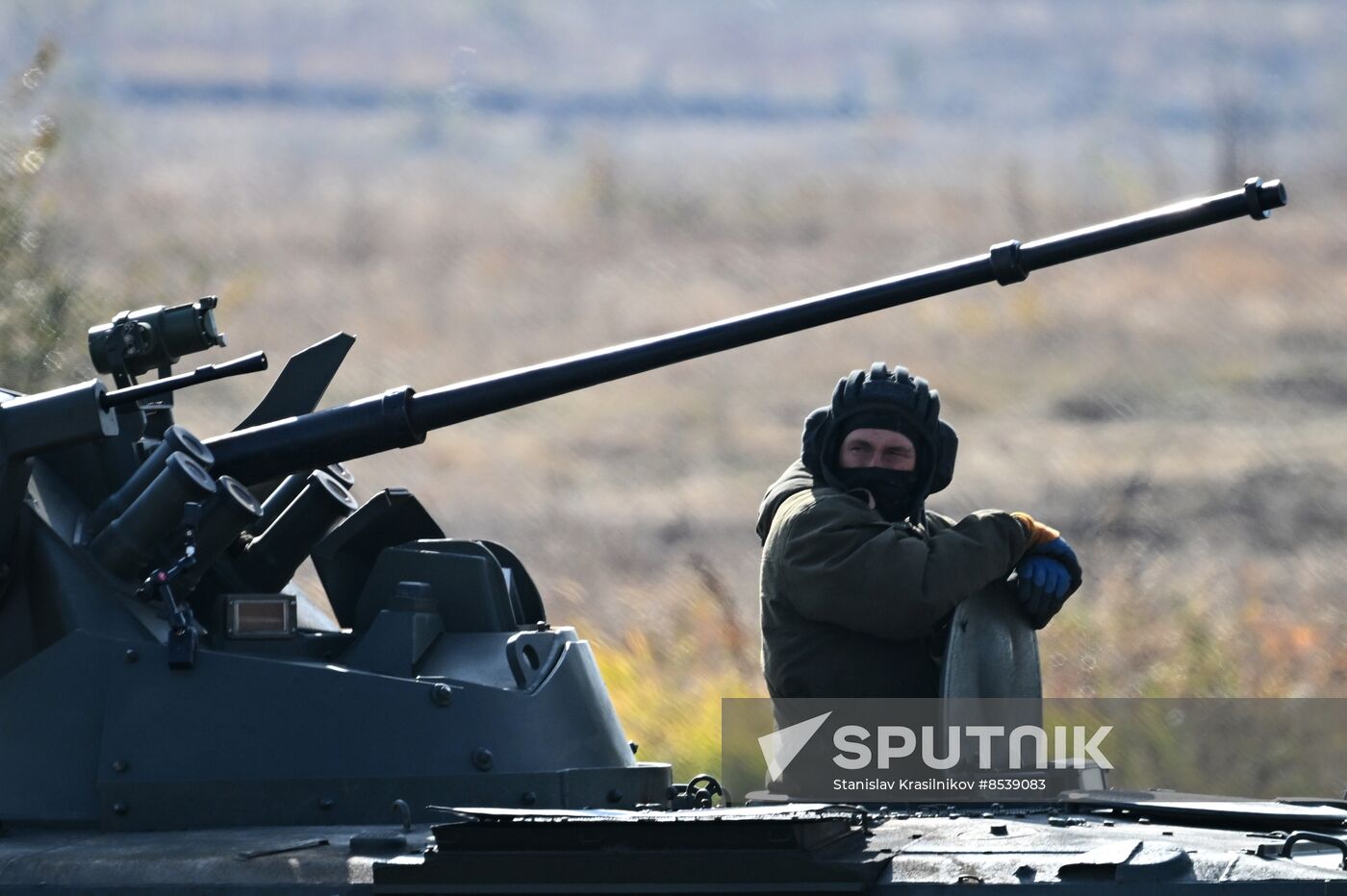 Russia Ukraine Military Operation APC Crews Training