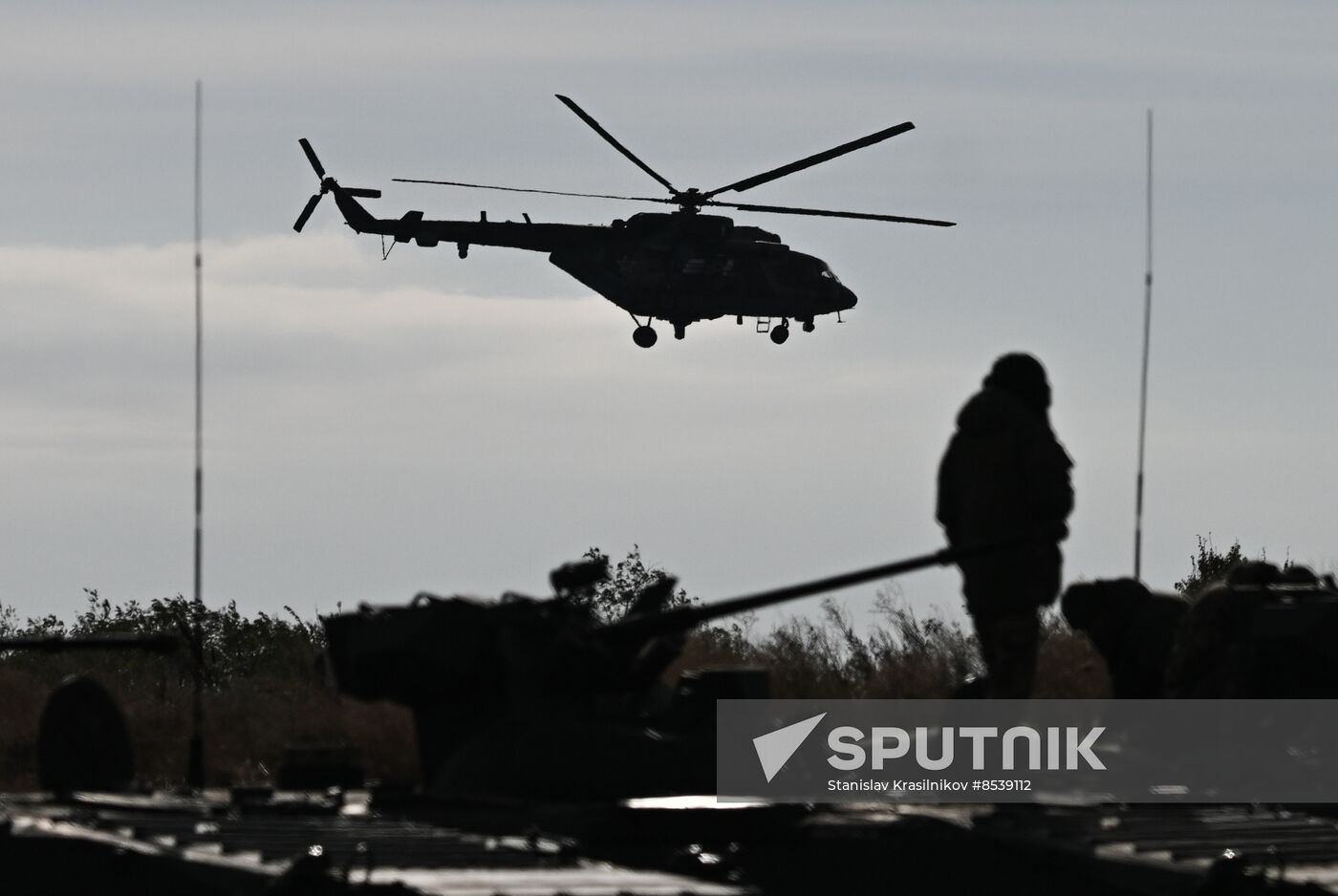 Russia Ukraine Military Operation APC Crews Training