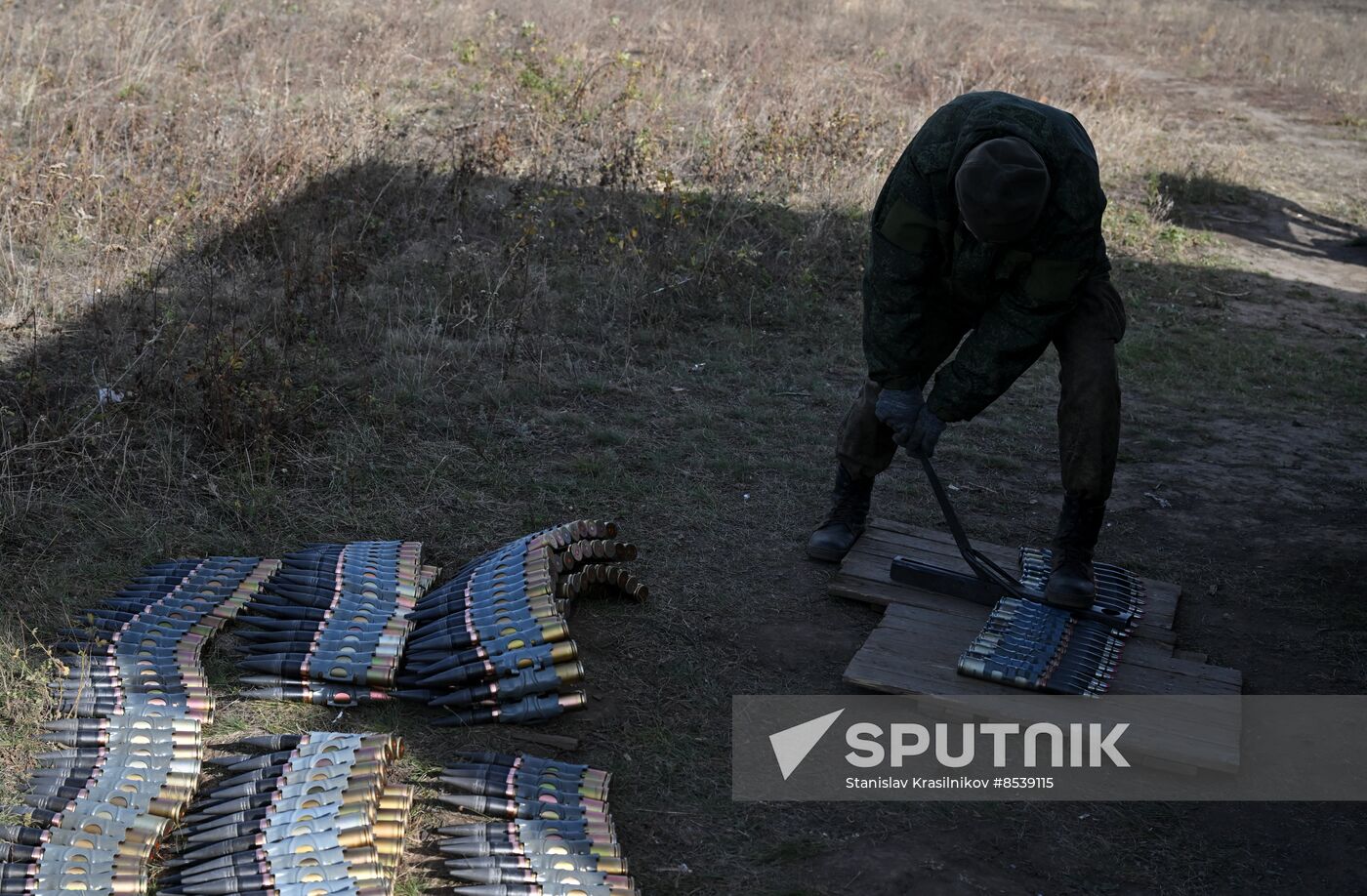 Russia Ukraine Military Operation APC Crews Training